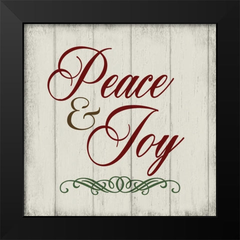 Christmas Peace II Black Modern Wood Framed Art Print by hartworks