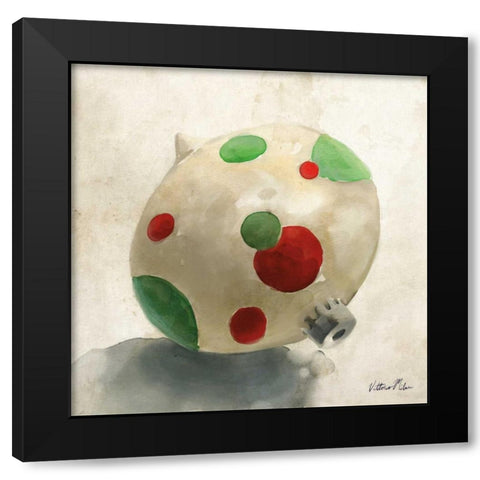 Ornament Trio II Black Modern Wood Framed Art Print by Milan, Vittorio