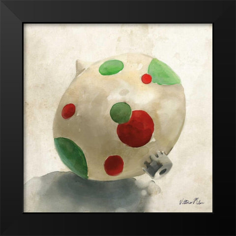 Ornament Trio II Black Modern Wood Framed Art Print by Milan, Vittorio