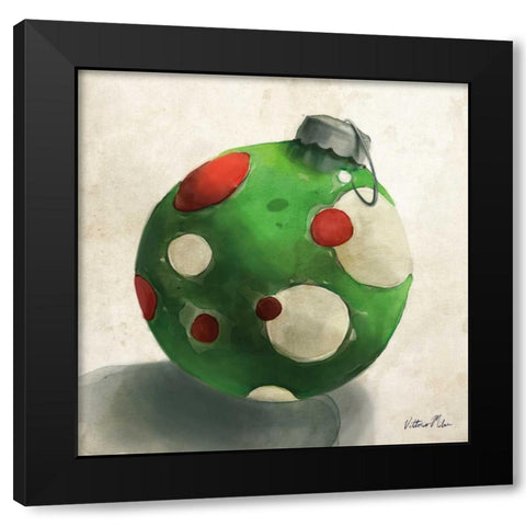 Ornament Trio III Black Modern Wood Framed Art Print by Milan, Vittorio