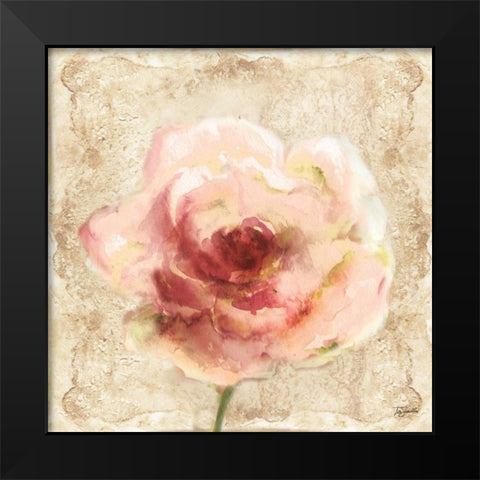 Lace Garden II Black Modern Wood Framed Art Print by Tre Sorelle Studios