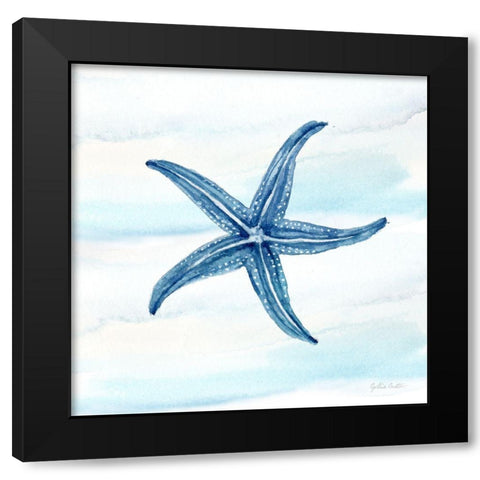Great Blue Sea XIV Black Modern Wood Framed Art Print with Double Matting by Coulter, Cynthia