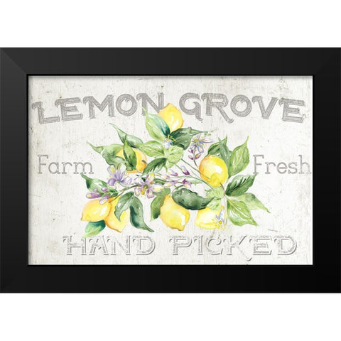 Lemon Grove I Black Modern Wood Framed Art Print by Tre Sorelle Studios