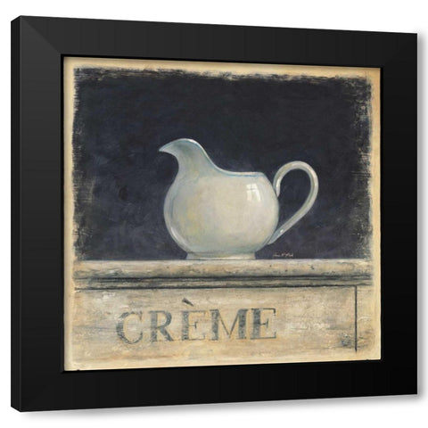 Cafe De Provence Black Modern Wood Framed Art Print with Double Matting by Fisk, Arnie