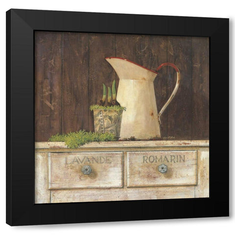 Romarin Black Modern Wood Framed Art Print with Double Matting by Fisk, Arnie