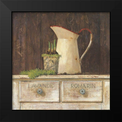 Romarin Black Modern Wood Framed Art Print by Fisk, Arnie