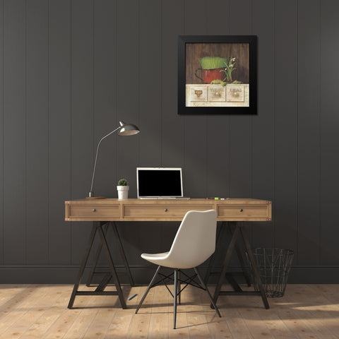 Lilas Black Modern Wood Framed Art Print by Fisk, Arnie