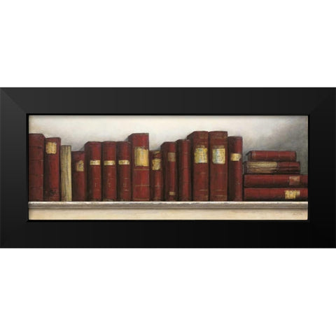 Study In Red Black Modern Wood Framed Art Print by Fisk, Arnie