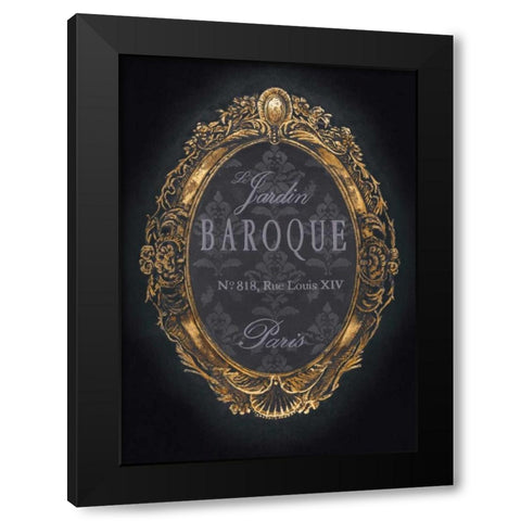 Le Jardin Baroque Black Modern Wood Framed Art Print by Fisk, Arnie