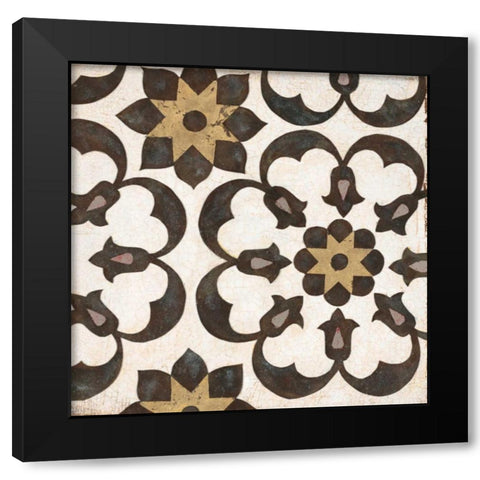 Winery Villa Tile 3 Black Modern Wood Framed Art Print with Double Matting by Fisk, Arnie