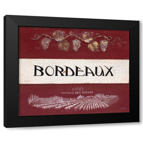 Bordeaux Cellar Reserve Black Modern Wood Framed Art Print by Fisk, Arnie
