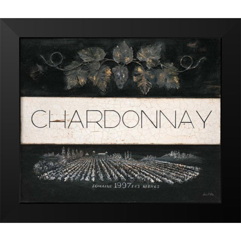 Chardonnay Cellar Reserve Black Modern Wood Framed Art Print by Fisk, Arnie