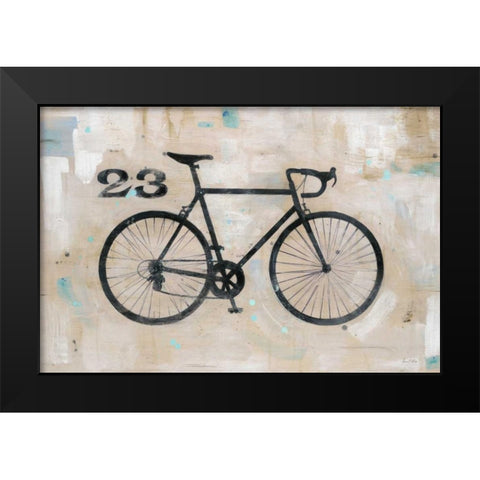 Retro Racer 23 Black Modern Wood Framed Art Print by Fisk, Arnie