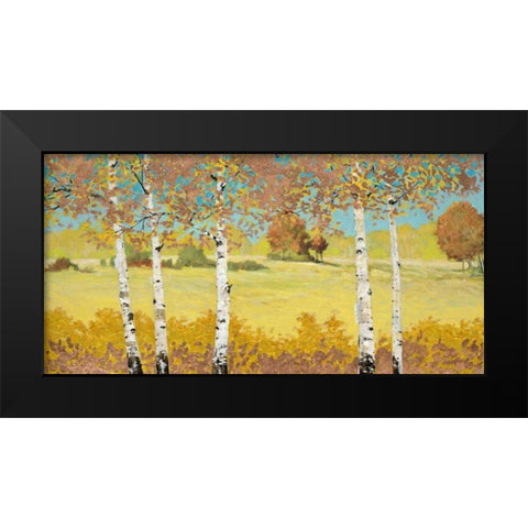 Copper Birch Black Modern Wood Framed Art Print by Fisk, Arnie