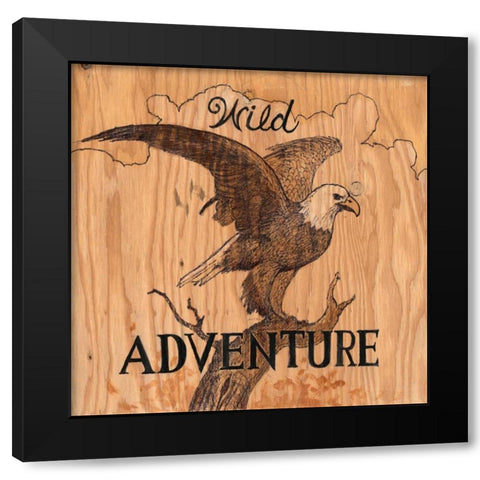 Wild Adventure Black Modern Wood Framed Art Print with Double Matting by Fisk, Arnie