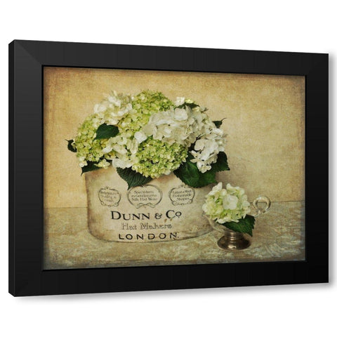 London Hydrangea Black Modern Wood Framed Art Print with Double Matting by Atria, Cristin