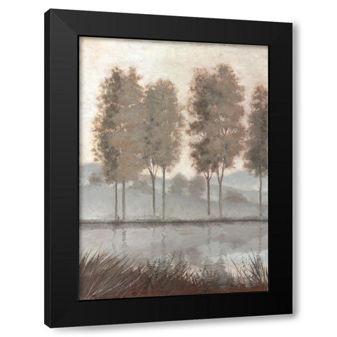 Morning View 1 Black Modern Wood Framed Art Print with Double Matting by McGannon, Jill Schultz