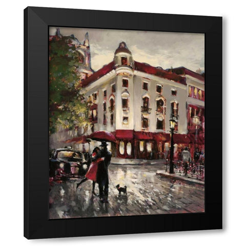 Welcome Embrace Black Modern Wood Framed Art Print with Double Matting by Heighton, Brent