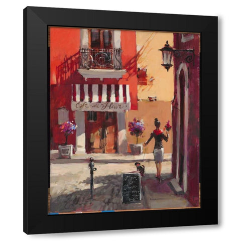 La Bonne Vie Black Modern Wood Framed Art Print with Double Matting by Heighton, Brent