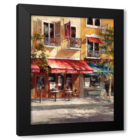Casa Mia Italiano Black Modern Wood Framed Art Print by Heighton, Brent