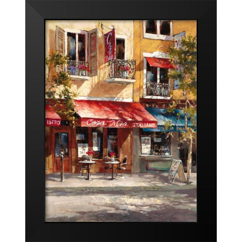Casa Mia Italiano Black Modern Wood Framed Art Print by Heighton, Brent
