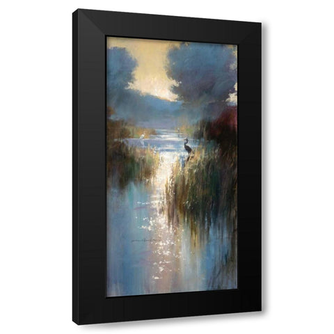 Peaceful Everglades 2 Black Modern Wood Framed Art Print with Double Matting by Heighton, Brent