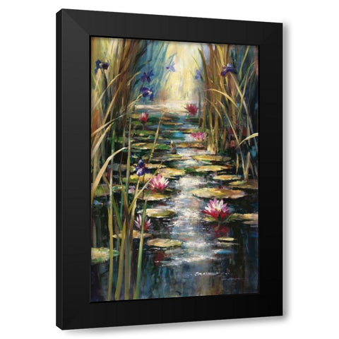 Impressionists Summer Black Modern Wood Framed Art Print with Double Matting by Heighton, Brent