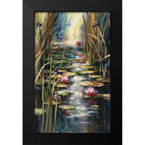 Impressionists Summer Black Modern Wood Framed Art Print by Heighton, Brent