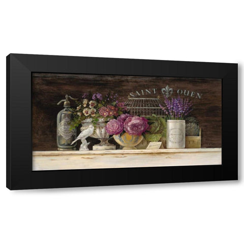 Saint Ouen Vignette Black Modern Wood Framed Art Print with Double Matting by Staehling, Angela