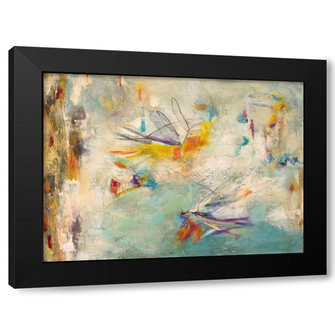 Carnivale Black Modern Wood Framed Art Print by Villarreal Villarreal, Gabriela