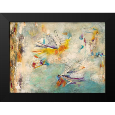 Carnivale Black Modern Wood Framed Art Print by Villarreal Villarreal, Gabriela