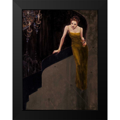 Jazz Duet - Vocal Black Modern Wood Framed Art Print by Lynch, Brent