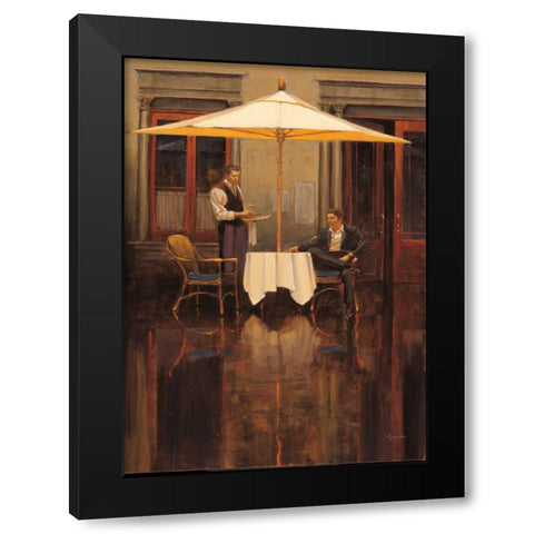 Cocktail Vignette Black Modern Wood Framed Art Print by Lynch, Brent