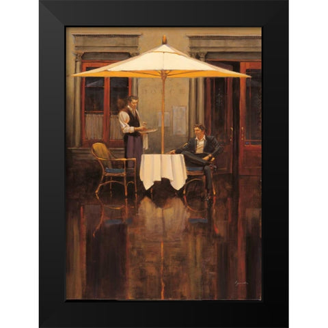 Cocktail Vignette Black Modern Wood Framed Art Print by Lynch, Brent