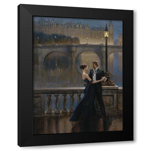 Under the Stars Black Modern Wood Framed Art Print with Double Matting by Lynch, Brent