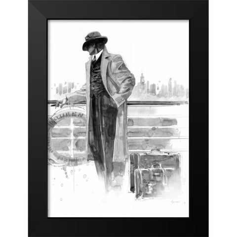 Pier 56 Study Black Modern Wood Framed Art Print by Lynch, Brent