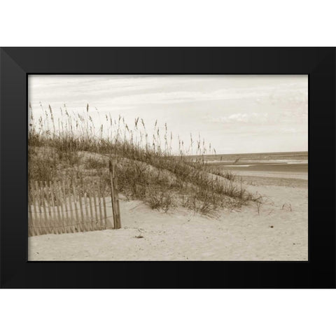 In the Dunes 1 Black Modern Wood Framed Art Print by Amber Light Gallery