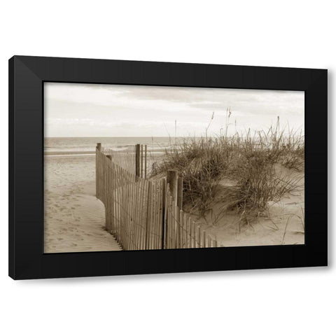In the Dunes 2 Black Modern Wood Framed Art Print by Amber Light Gallery