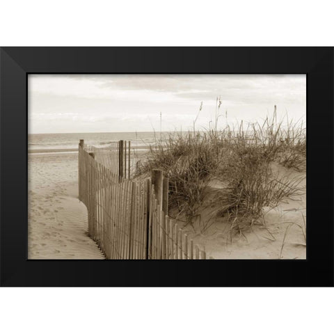 In the Dunes 2 Black Modern Wood Framed Art Print by Amber Light Gallery
