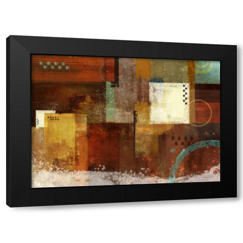 Earth Dance 1 Black Modern Wood Framed Art Print with Double Matting by Roko, Ken