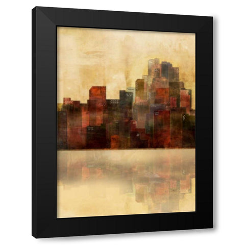 Golden Lagoon 1 Black Modern Wood Framed Art Print with Double Matting by Roko, Ken