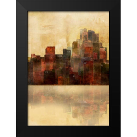 Golden Lagoon 1 Black Modern Wood Framed Art Print by Roko, Ken