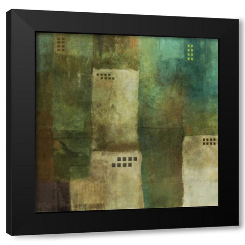 Verdant Harmony 1 Black Modern Wood Framed Art Print with Double Matting by Roko, Ken