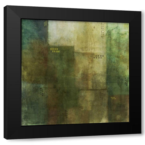 Verdant Harmony 2 Black Modern Wood Framed Art Print with Double Matting by Roko, Ken