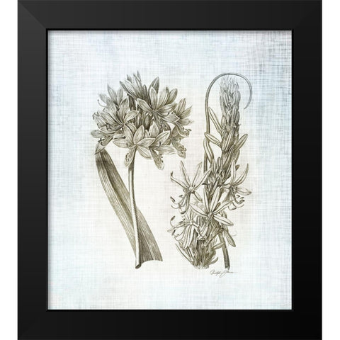 Farmhouse Botanical 1 Black Modern Wood Framed Art Print by James, Christopher