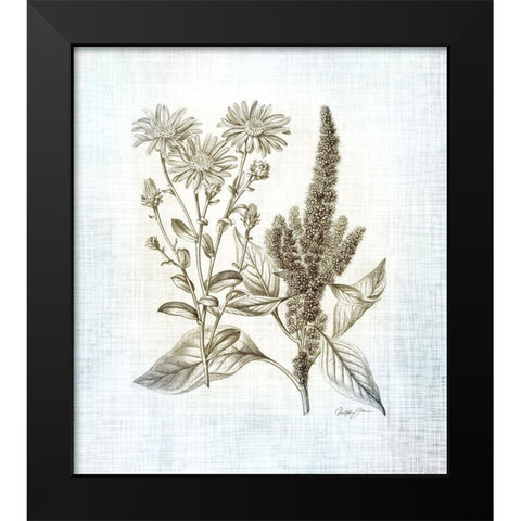 Farmhouse Botanical 2 Black Modern Wood Framed Art Print by James, Christopher