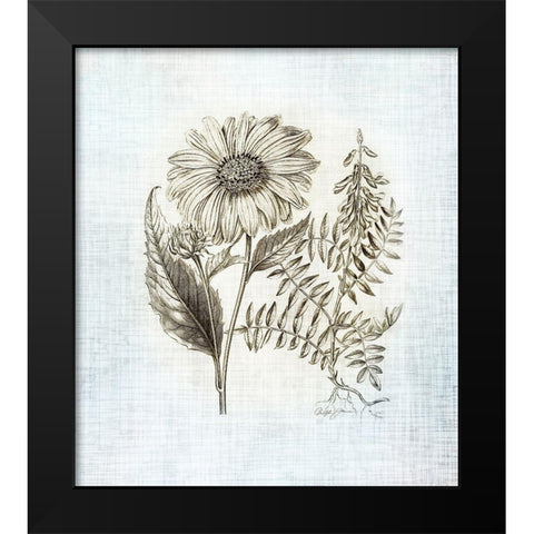 Farmhouse Botanical 3 Black Modern Wood Framed Art Print by James, Christopher
