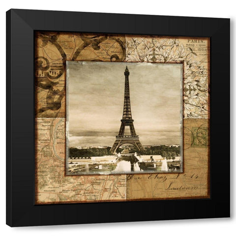Paris Token Black Modern Wood Framed Art Print with Double Matting by Studio Voltaire