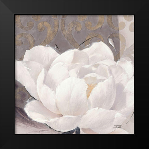 Blissful Bloom 1 Black Modern Wood Framed Art Print by Stoyanov