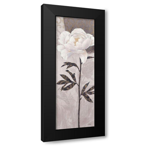 Elegant Bloom2 Black Modern Wood Framed Art Print with Double Matting by Stoyanov